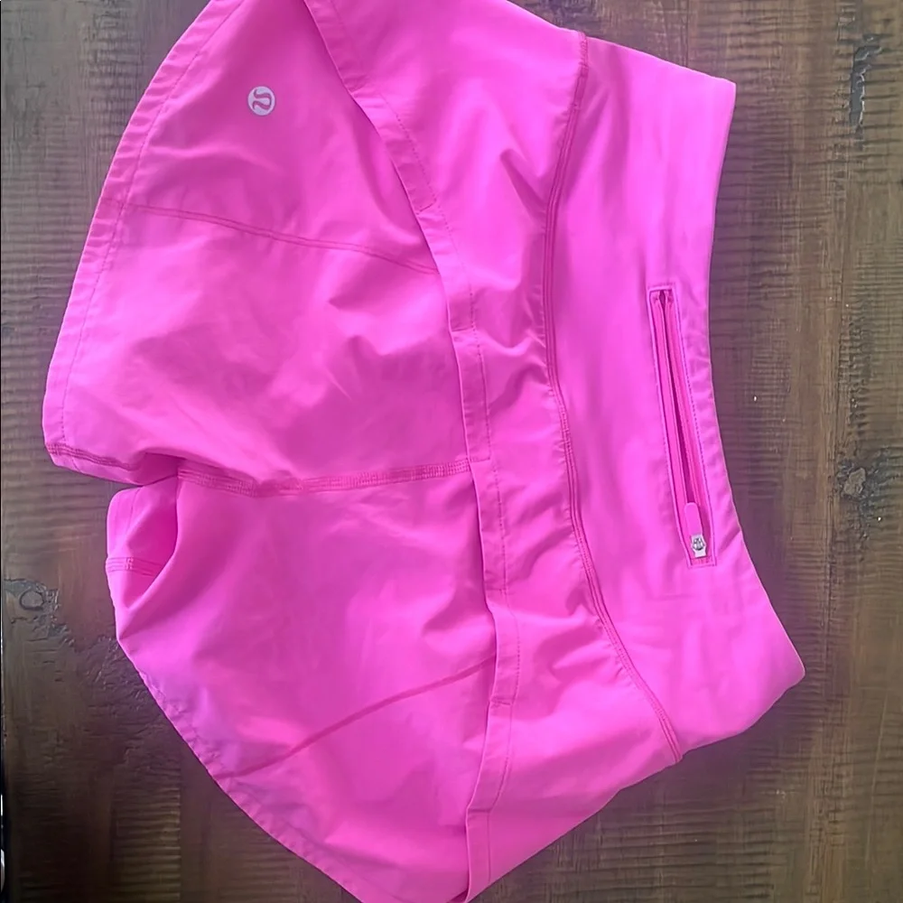 Lululemon 5 inch speed ups     Hot pink
SIZE 2 - Picture 6 of 10